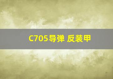 C705导弹 反装甲